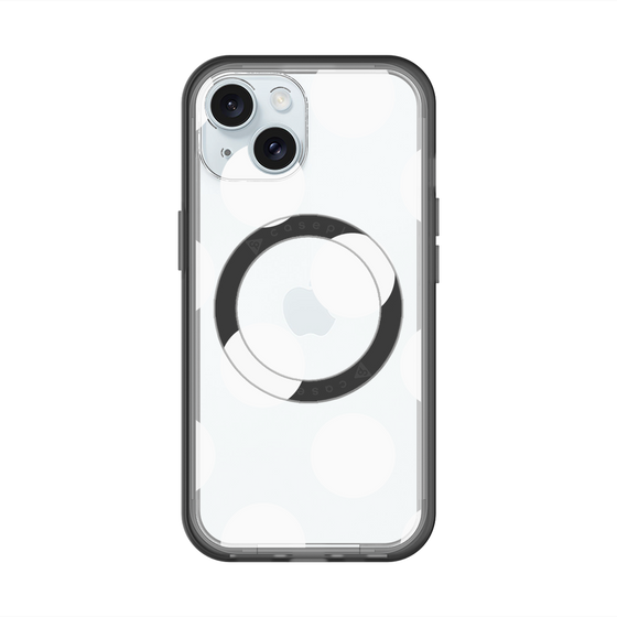 スリムプロテクションプレミアムケース with MagSafe［ シンプルドット - White ］