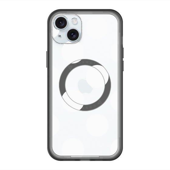 スリムプロテクションプレミアムケース with MagSafe［ シンプルドット - White ］