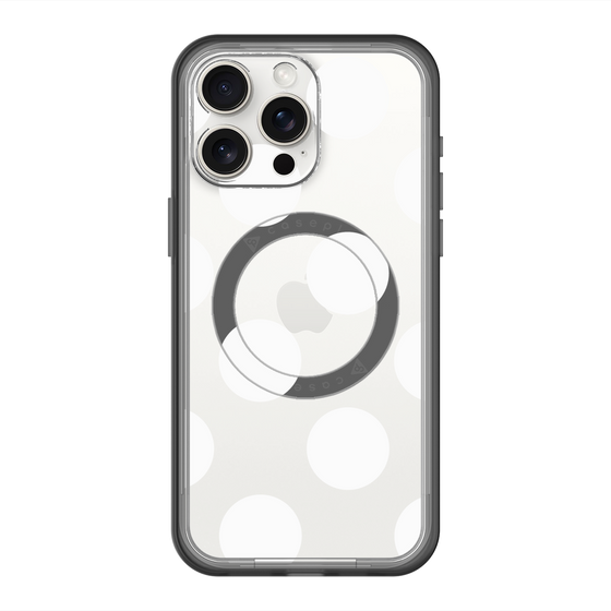 スリムプロテクションプレミアムケース with MagSafe［ シンプルドット - White ］