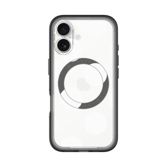 スリムプロテクションプレミアムケース with MagSafe［ シンプルドット - White ］