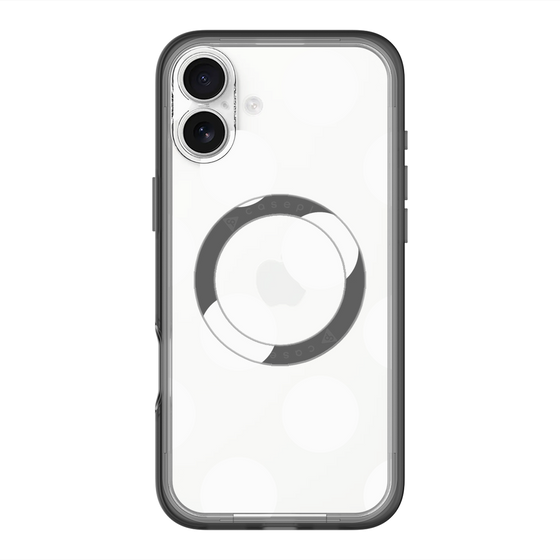 スリムプロテクションプレミアムケース with MagSafe［ シンプルドット - White ］