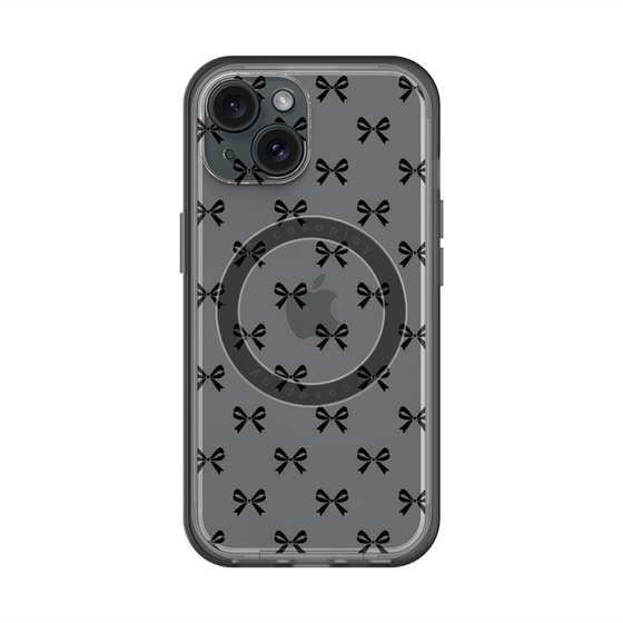 スリムプロテクションプレミアムケース with MagSafe［ シンプルリボン ］