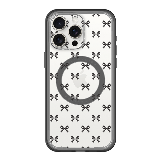 スリムプロテクションプレミアムケース with MagSafe［ シンプルリボン ］