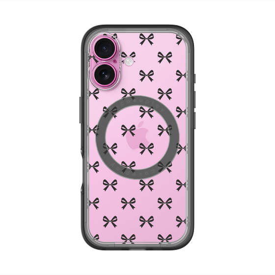 スリムプロテクションプレミアムケース with MagSafe［ シンプルリボン ］