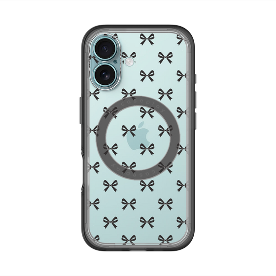 スリムプロテクションプレミアムケース with MagSafe［ シンプルリボン ］