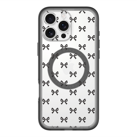 スリムプロテクションプレミアムケース with MagSafe［ シンプルリボン ］