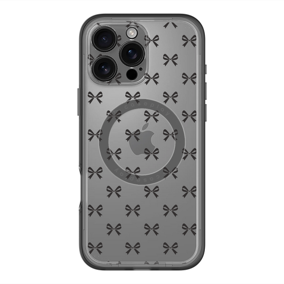 スリムプロテクションプレミアムケース with MagSafe［ シンプルリボン ］