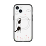 スリムプロテクションプレミアムケース with MagSafe［ 夢中に覗く三毛ねこ ］