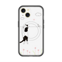 スリムプロテクションプレミアムケース with MagSafe［ 夢中に覗く三毛ねこ ］