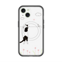 スリムプロテクションプレミアムケース with MagSafe［ 夢中に覗く三毛ねこ ］