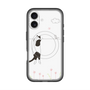 スリムプロテクションプレミアムケース with MagSafe［ 夢中に覗く三毛ねこ ］