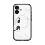 スリムプロテクションプレミアムケース with MagSafe［ 夢中に覗く三毛ねこ ］