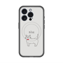スリムプロテクションプレミアムケース with MagSafe［ 蝶ネクタイねこ - White ］