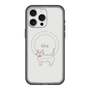 スリムプロテクションプレミアムケース with MagSafe［ 蝶ネクタイねこ - White ］