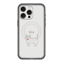 スリムプロテクションプレミアムケース with MagSafe［ 蝶ネクタイねこ - White ］