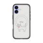 スリムプロテクションプレミアムケース with MagSafe［ 蝶ネクタイねこ - White ］