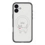 スリムプロテクションプレミアムケース with MagSafe［ 蝶ネクタイねこ - White ］