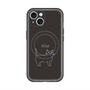 スリムプロテクションプレミアムケース with MagSafe［ 蝶ネクタイねこ - Black ］