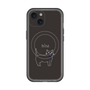 スリムプロテクションプレミアムケース with MagSafe［ 蝶ネクタイねこ - Black ］