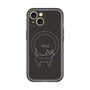 スリムプロテクションプレミアムケース with MagSafe［ 蝶ネクタイねこ - Black ］