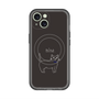 スリムプロテクションプレミアムケース with MagSafe［ 蝶ネクタイねこ - Black ］