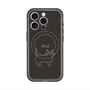 スリムプロテクションプレミアムケース with MagSafe［ 蝶ネクタイねこ - Black ］
