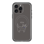 スリムプロテクションプレミアムケース with MagSafe［ 蝶ネクタイねこ - Black ］