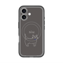 スリムプロテクションプレミアムケース with MagSafe［ 蝶ネクタイねこ - Black ］