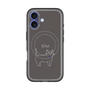 スリムプロテクションプレミアムケース with MagSafe［ 蝶ネクタイねこ - Black ］