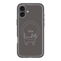 スリムプロテクションプレミアムケース with MagSafe［ 蝶ネクタイねこ - Black ］