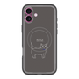 スリムプロテクションプレミアムケース with MagSafe［ 蝶ネクタイねこ - Black ］
