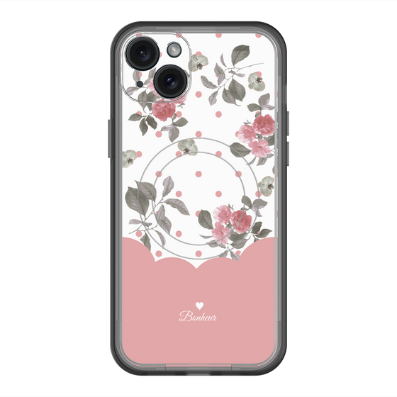 スリムプロテクションプレミアムケース with MagSafe［ ツインドットフラワー - Pink ］