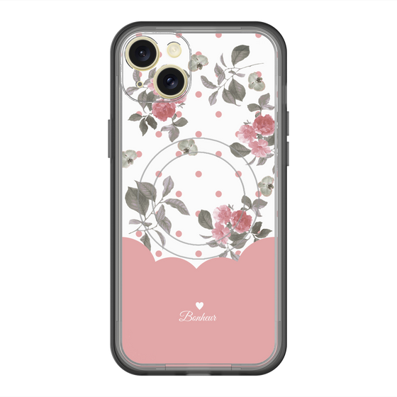 スリムプロテクションプレミアムケース with MagSafe［ ツインドットフラワー - Pink ］