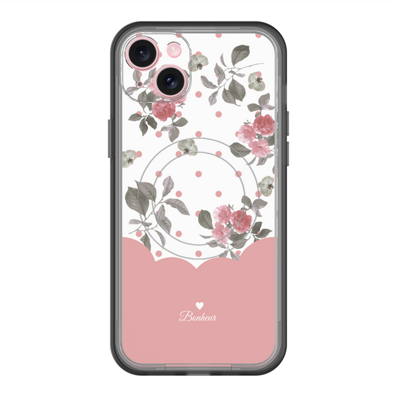 スリムプロテクションプレミアムケース with MagSafe［ ツインドットフラワー - Pink ］