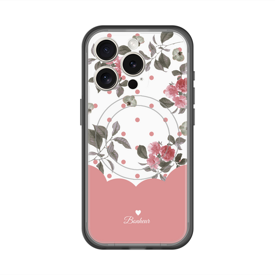 スリムプロテクションプレミアムケース with MagSafe［ ツインドットフラワー - Pink ］