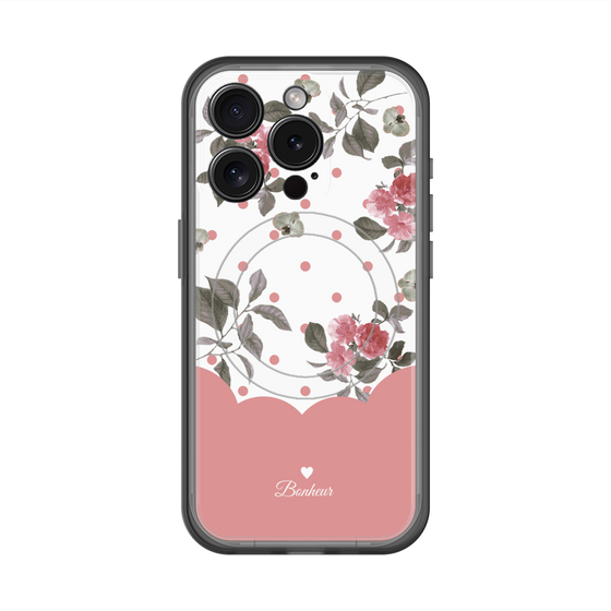スリムプロテクションプレミアムケース with MagSafe［ ツインドットフラワー - Pink ］