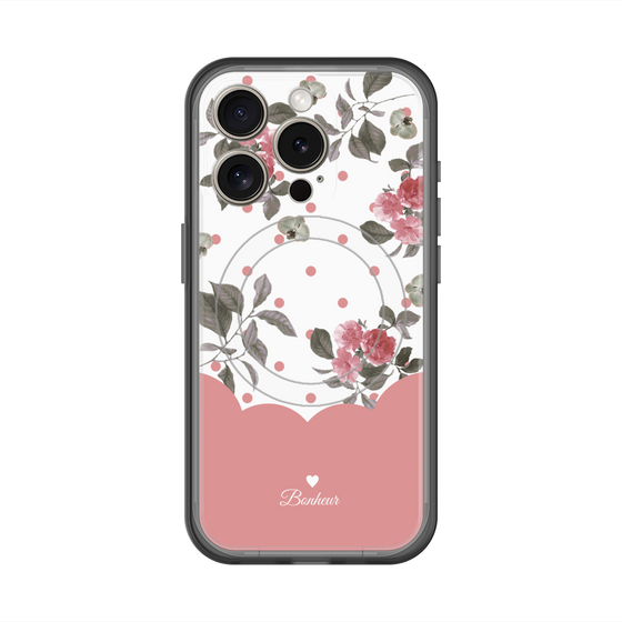 スリムプロテクションプレミアムケース with MagSafe［ ツインドットフラワー - Pink ］