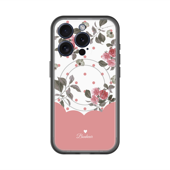 スリムプロテクションプレミアムケース with MagSafe［ ツインドットフラワー - Pink ］