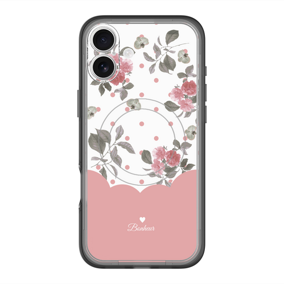 スリムプロテクションプレミアムケース with MagSafe［ ツインドットフラワー - Pink ］