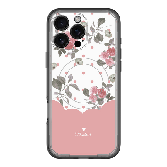 スリムプロテクションプレミアムケース with MagSafe［ ツインドットフラワー - Pink ］