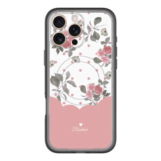 スリムプロテクションプレミアムケース with MagSafe［ ツインドットフラワー - Pink ］