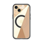 スリムプロテクションプレミアムケース with MagSafe［ マーブルトライアングルパレット - Beige ］