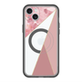 スリムプロテクションプレミアムケース with MagSafe［ マーブルトライアングルパレット - Pink ］