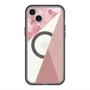 スリムプロテクションプレミアムケース with MagSafe［ マーブルトライアングルパレット - Pink ］