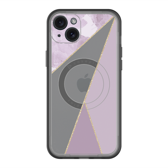 スリムプロテクションプレミアムケース with MagSafe［ マーブルトライアングルパレット - Purple ］