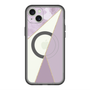 スリムプロテクションプレミアムケース with MagSafe［ マーブルトライアングルパレット - Purple ］