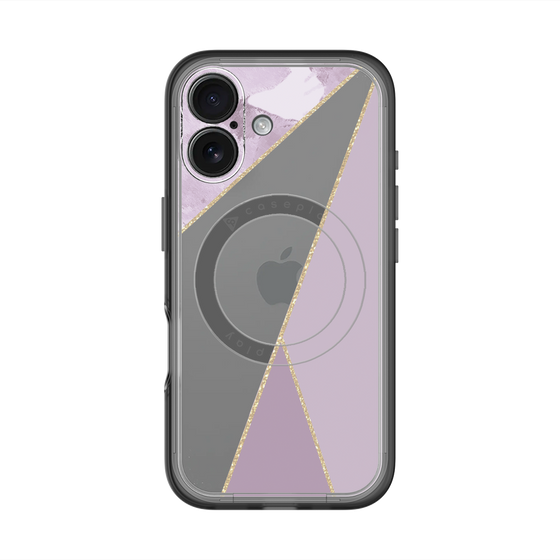 スリムプロテクションプレミアムケース with MagSafe［ マーブルトライアングルパレット - Purple ］