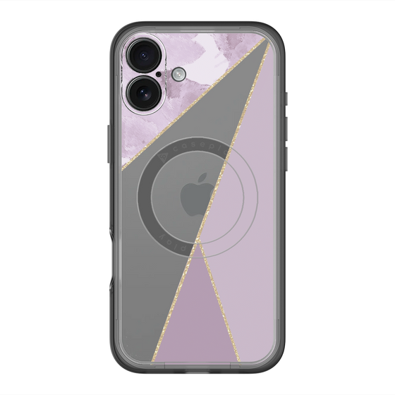 スリムプロテクションプレミアムケース with MagSafe［ マーブルトライアングルパレット - Purple ］