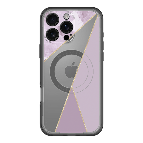 スリムプロテクションプレミアムケース with MagSafe［ マーブルトライアングルパレット - Purple ］