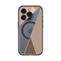 スリムプロテクションプレミアムケース with MagSafe［ マーブルトライアングルパレット - Brown ］